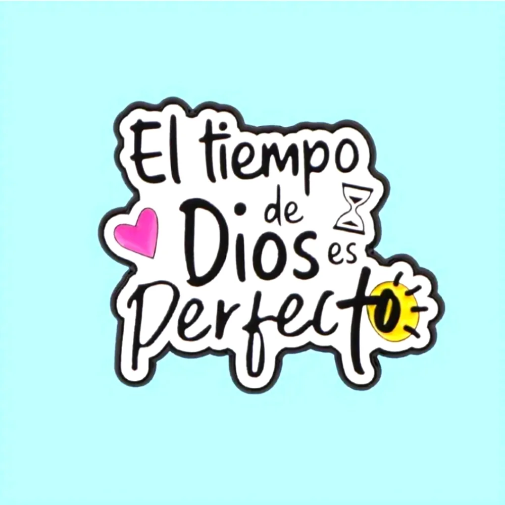 1pc Celestial Quotes Enamel‎ Pin, Zinc Alloy, Multicolor Ideal for Clothes